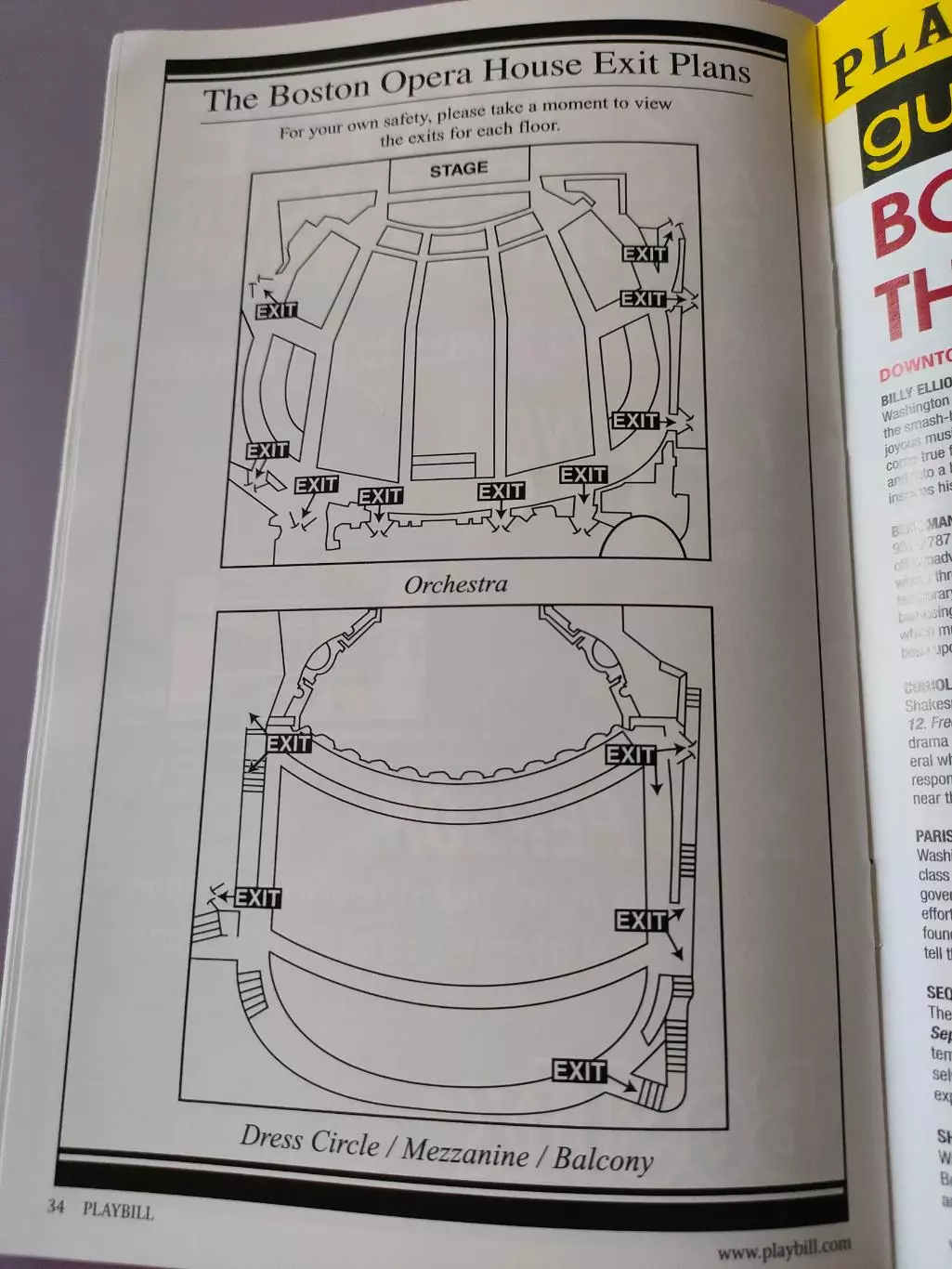 Театральная программка - афиша - Boston Opera House с анонсом на июль 2012 года. 6