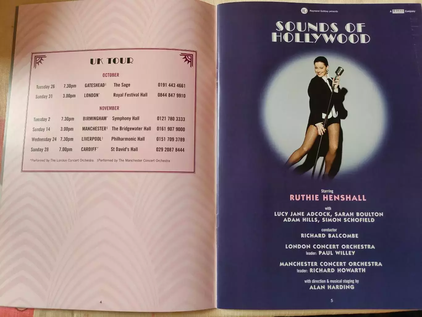 Афиша-программа c автографом Ruthie Henshall / Рут Хэншэлл 2