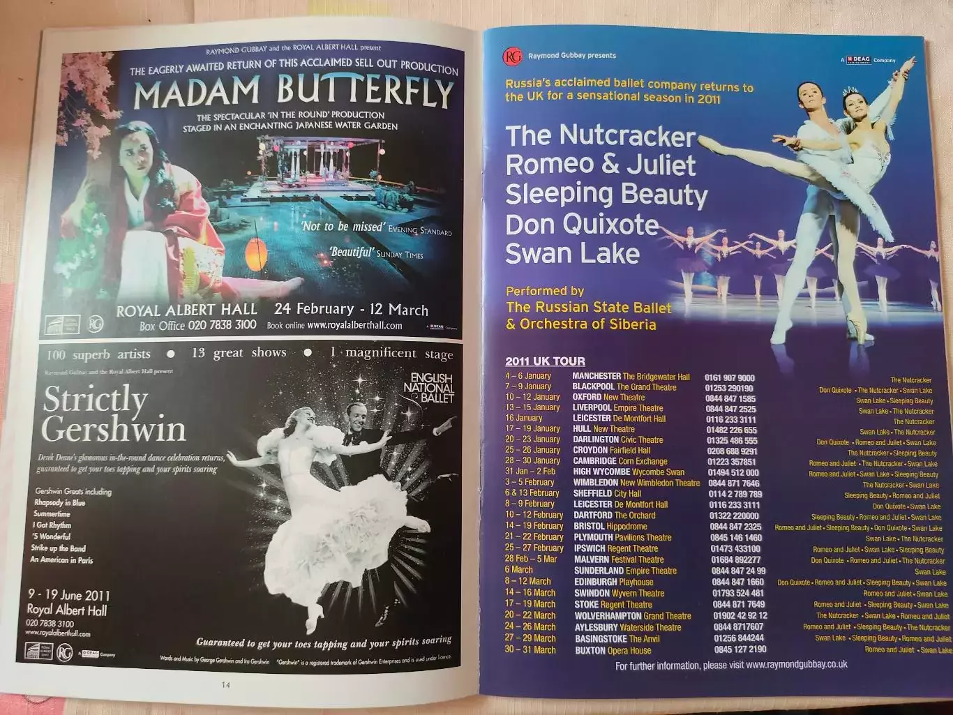 Афиша-программа c автографом Ruthie Henshall / Рут Хэншэлл 4