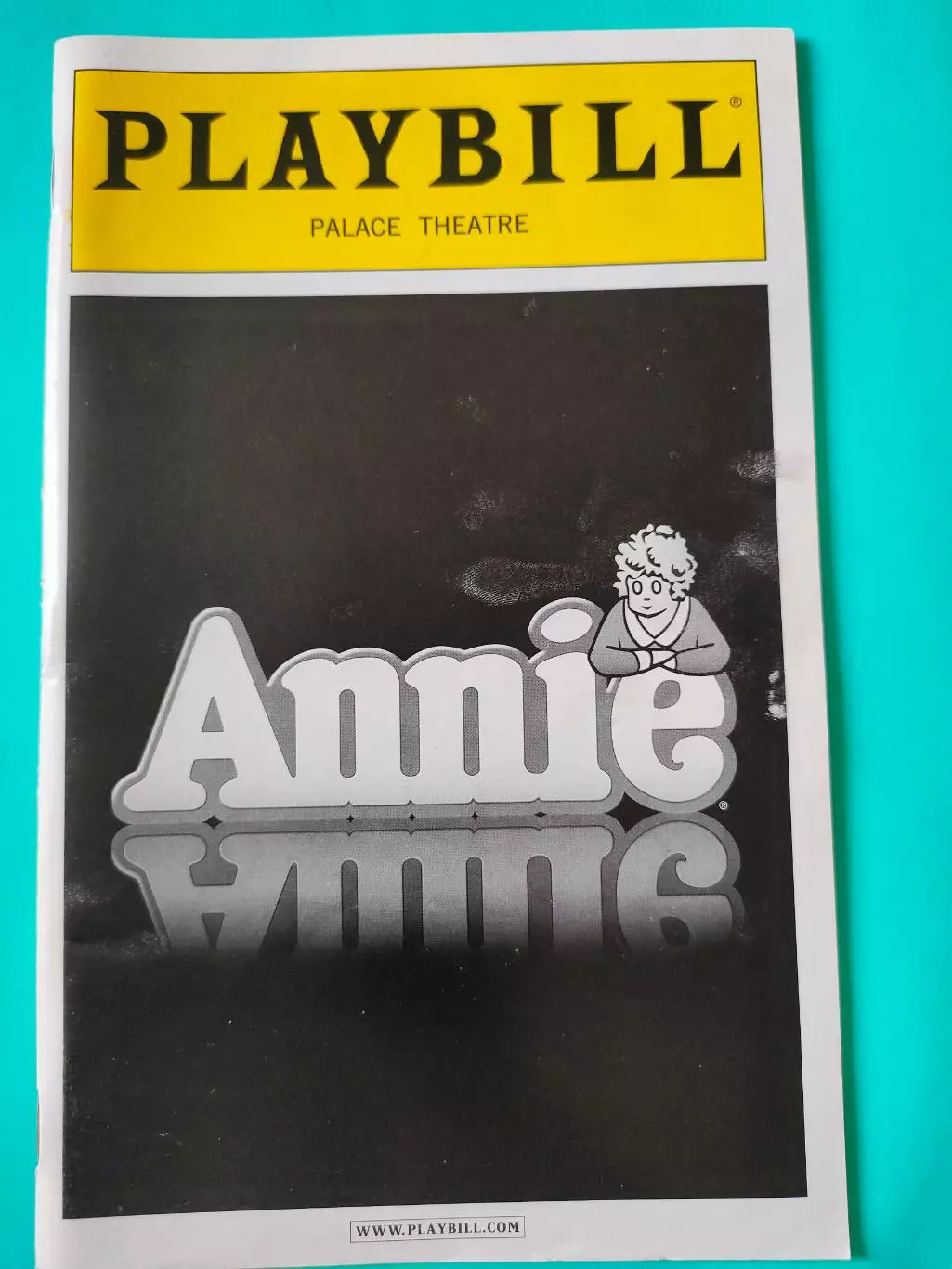 Театральная программка - Palace Theatre - ANNIE - январь 2013г.