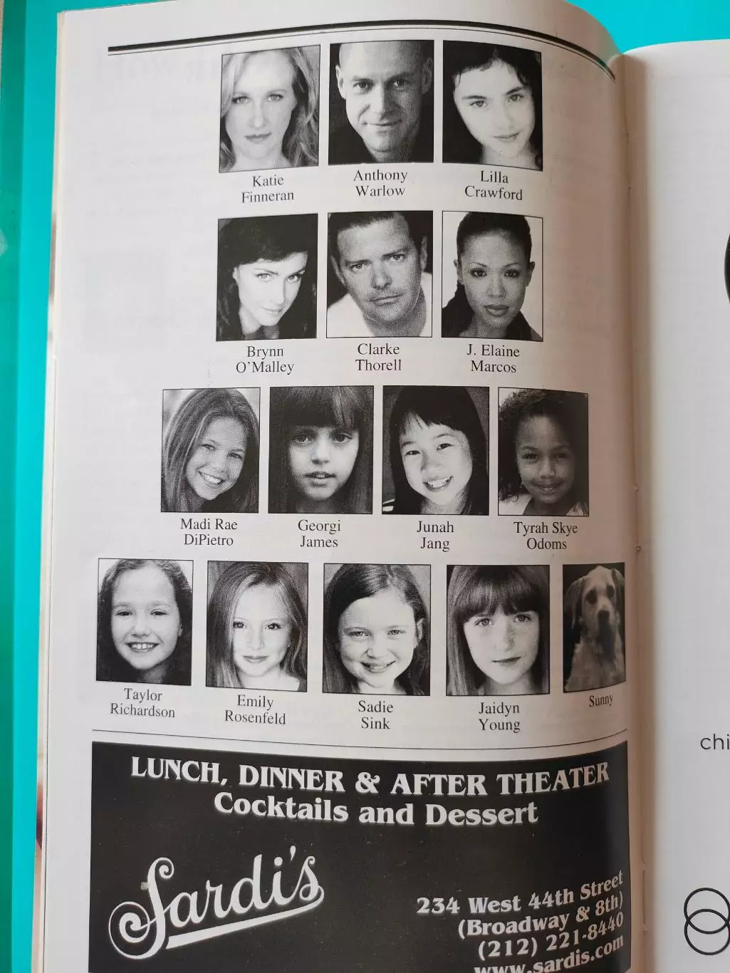 Театральная программка - Palace Theatre - ANNIE - январь 2013г. 2