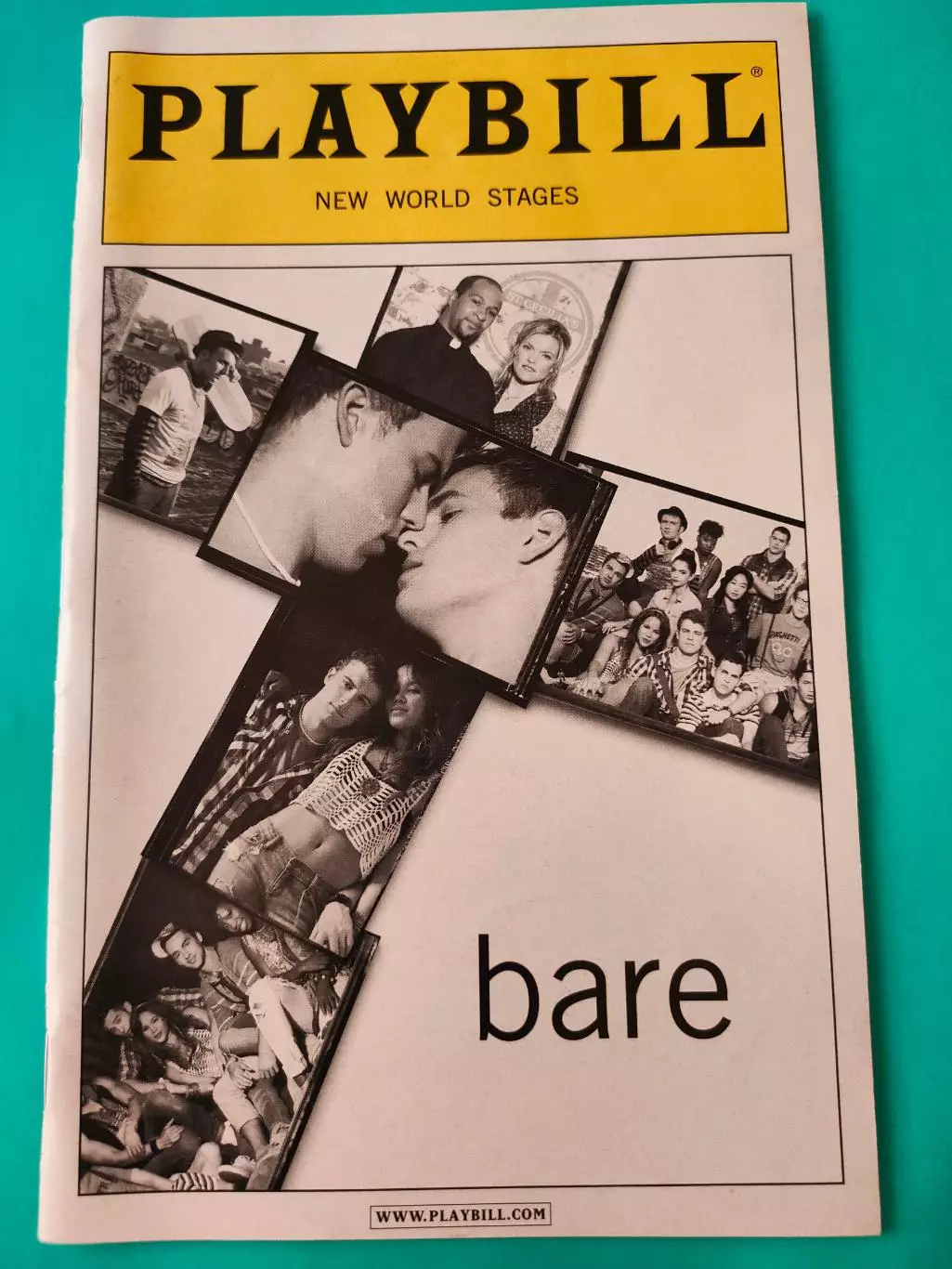 Театральная программка - New World Stage - BARE - январь 2013г.