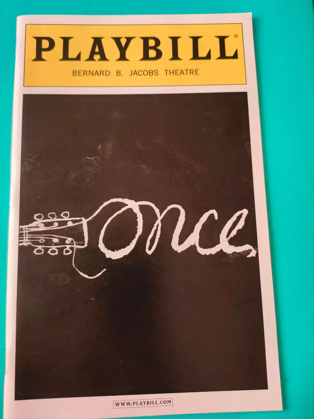 Театральная программка - BERNARD B. JACOBS THEATRE - ONCE - январь 2013г.