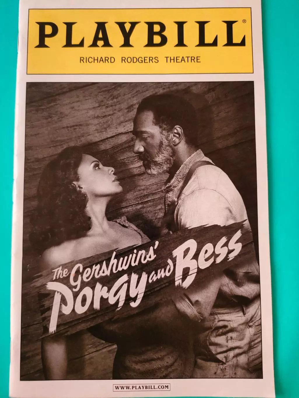 Театральная программка - BERNARD RODGERS THEATRE - THE GERSHWING PORGY AND BESS.