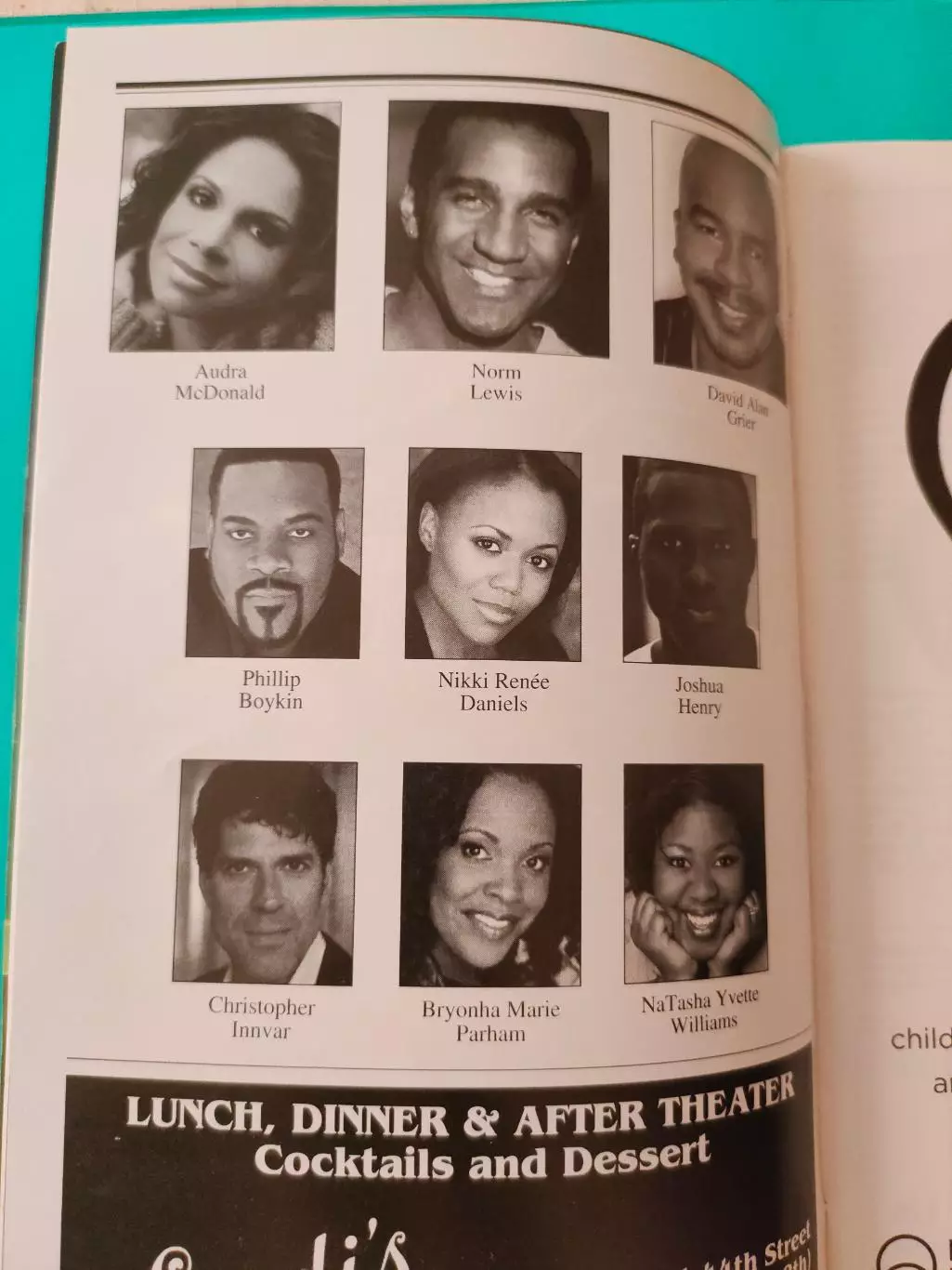 Театральная программка - BERNARD RODGERS THEATRE - THE GERSHWING PORGY AND BESS. 2