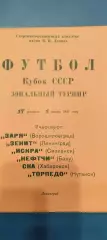 17.02 - 01.031981г. - Кубок СССР. Зональный турнир.