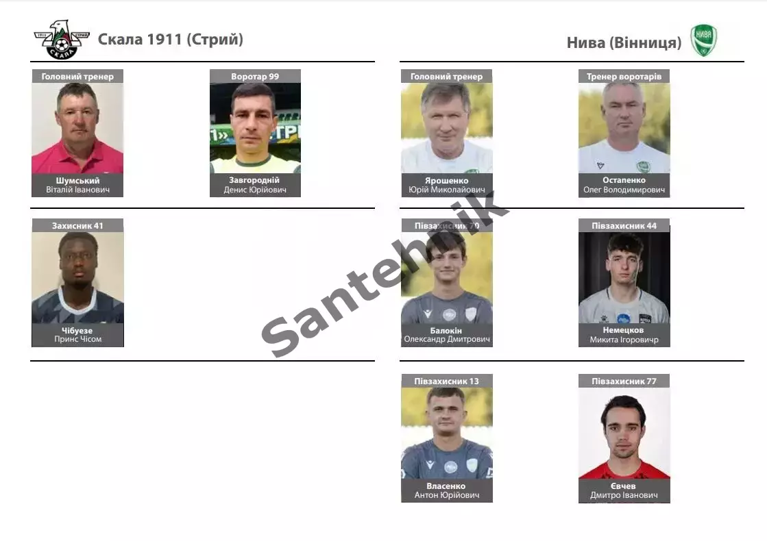 Нива Вінниця Винница 2026/2027 (26/27) альбом для автографів 1
