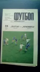 Спартак Москва- Черноморец 1984