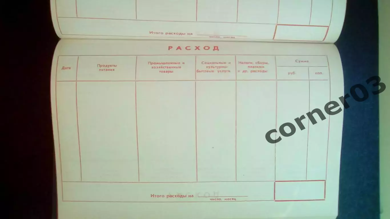 Ежедневник №6 Семейный бюджет СССР 1
