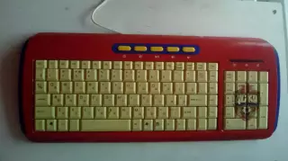 Клавиатура проводная + мышь ЦСКА, б/у.
