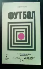 ЦСКА - Динамо Москва 07.08.1978