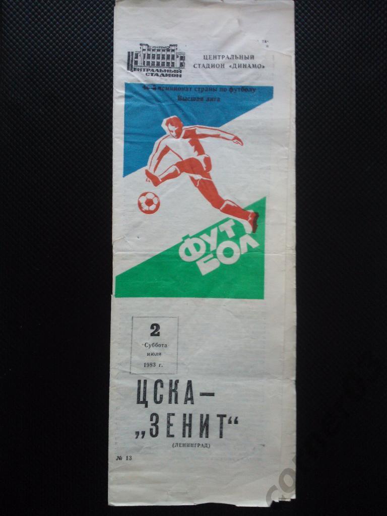 ЦСКА - Зенит Ленинград 1983
