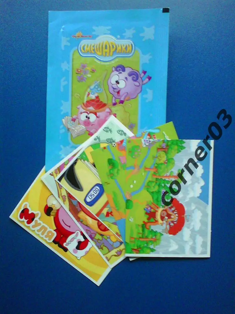 Смешарики, наклейки - 28 штук.