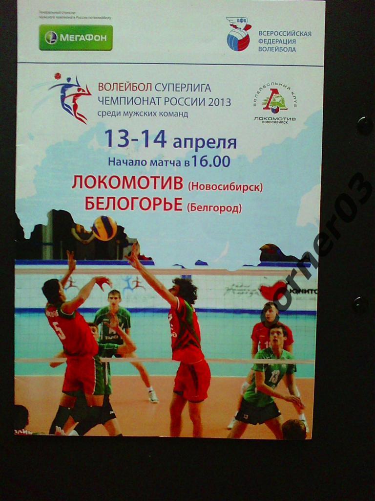 Локомотив Новосибирск - Белогорье Белгород 2013
