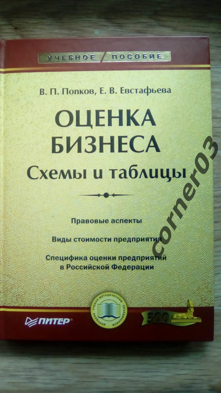 В. Попков, Е. Евстафьева. Оценка бизнеса. Схемы и таблицы.