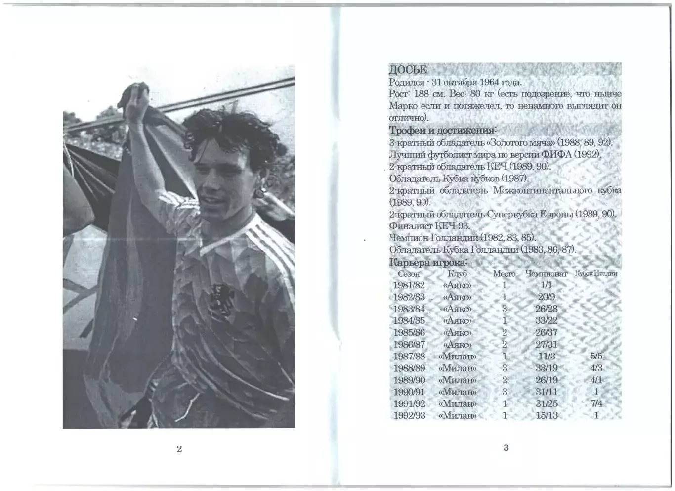 Звезда и легенда Голландии.2004 г 1