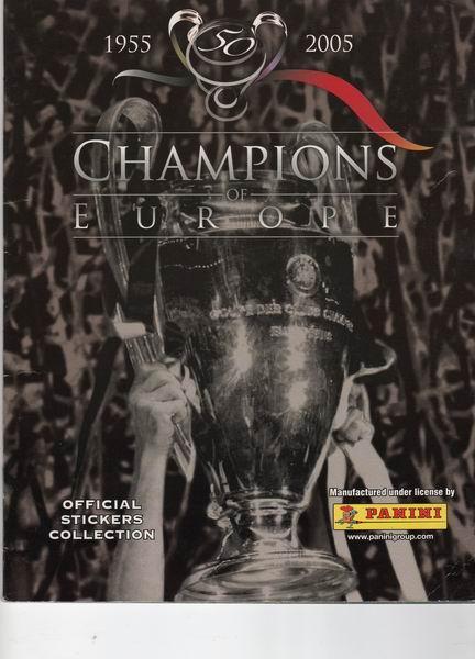 Альбом PANINI Champions of Europe 1955-2005