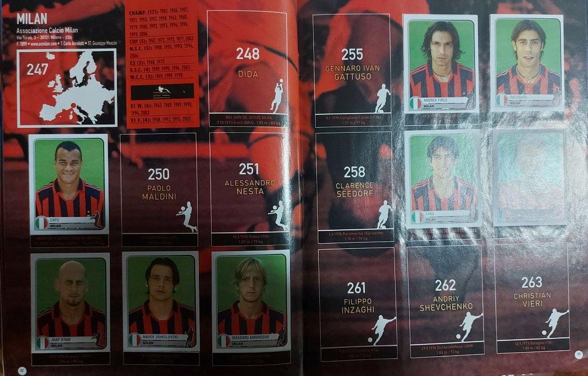 Альбом PANINI Champions of Europe 1955-2005 6