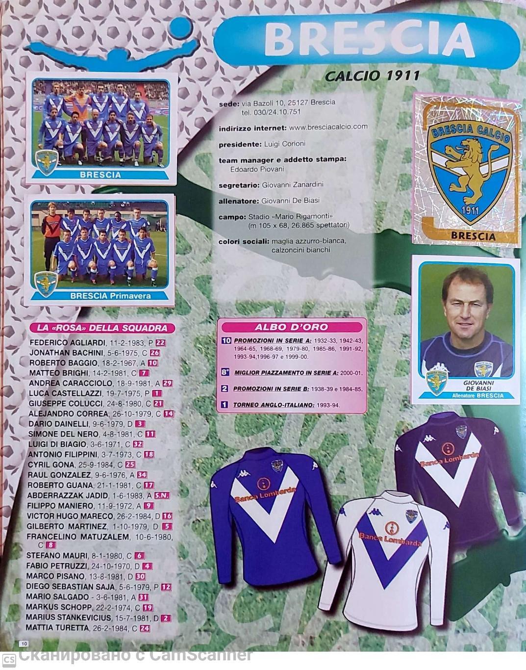 Альбом PANINI Calciatori 2003-04 1