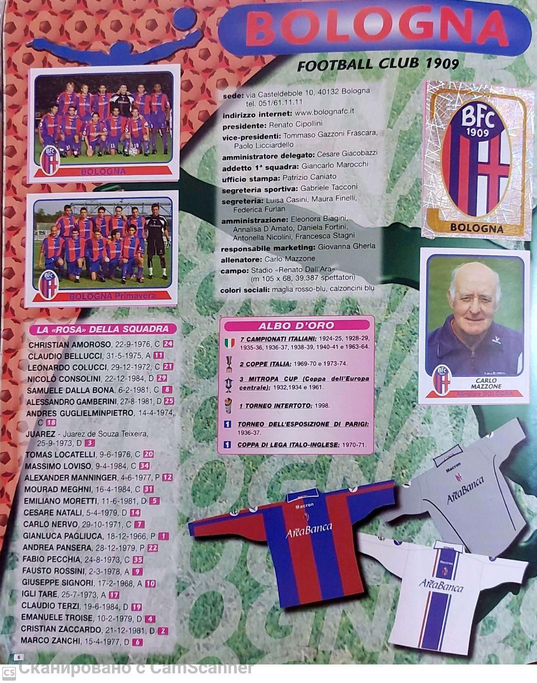 Альбом PANINI Calciatori 2003-04 3