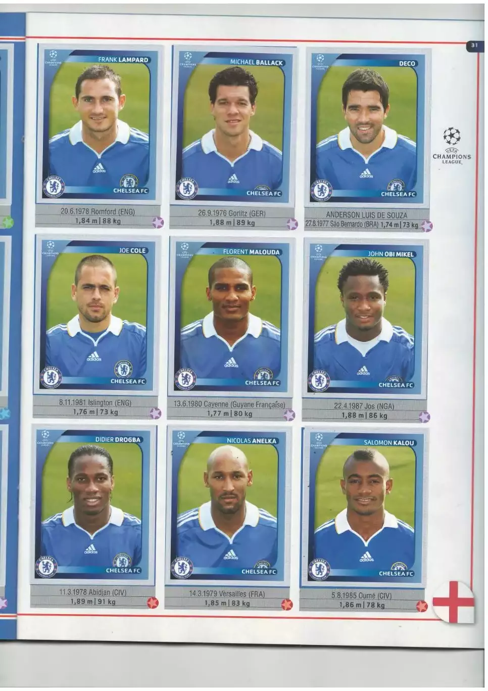 Альбом PANINI.Лига Чемпионов.2008-09 3