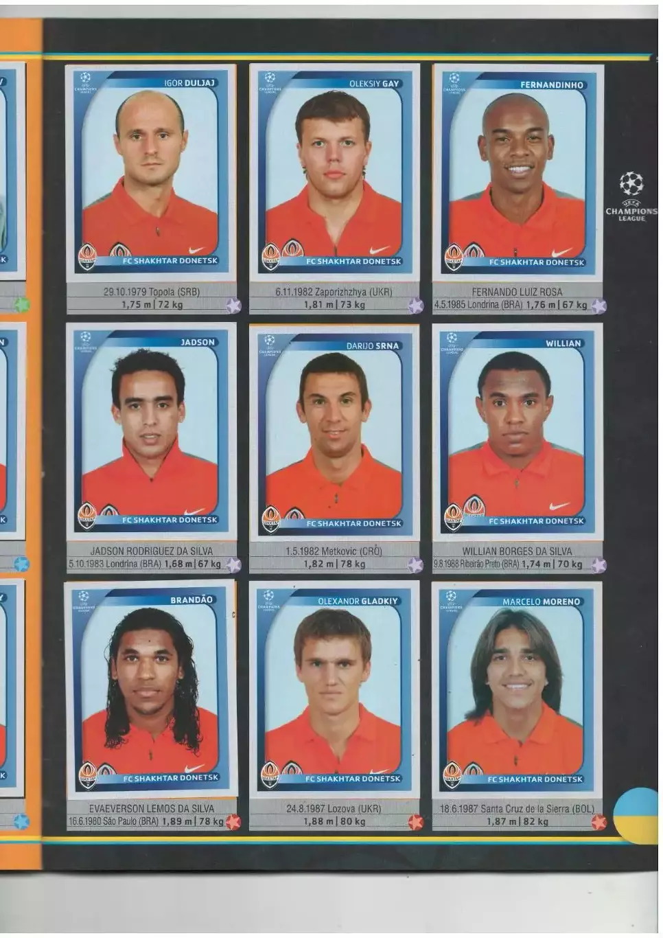 Альбом PANINI.Лига Чемпионов.2008-09 4