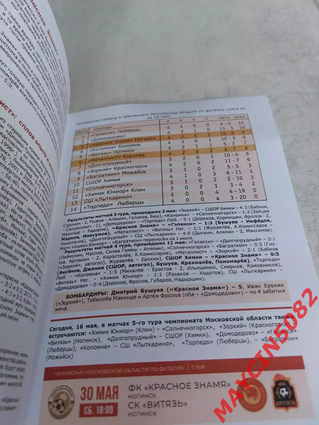 Красное Знамя Ногинск - Металлист (Королев) 16.05.26 1