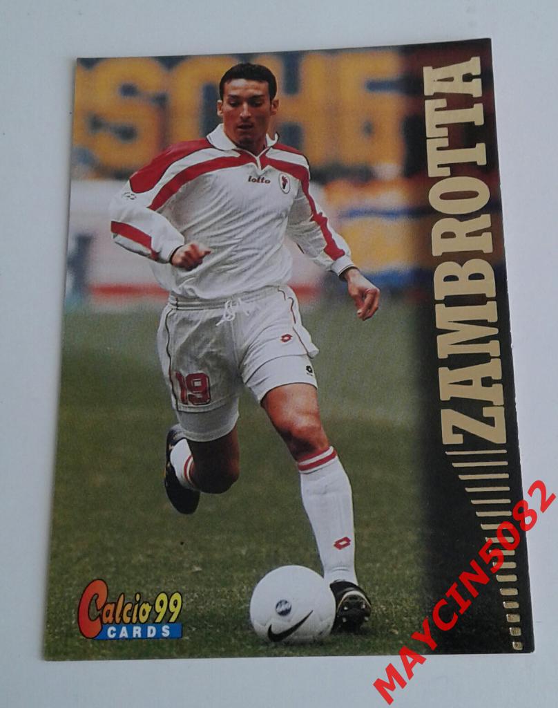 Карточка PANINI. Calcio 99. Джанлука Дзамбротта Бари #10