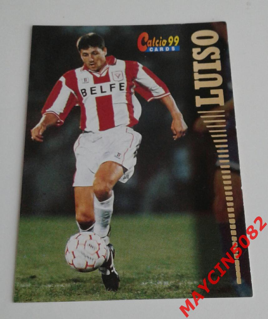 Карточка PANINI. Calcio 99. Луизо Виченца #100