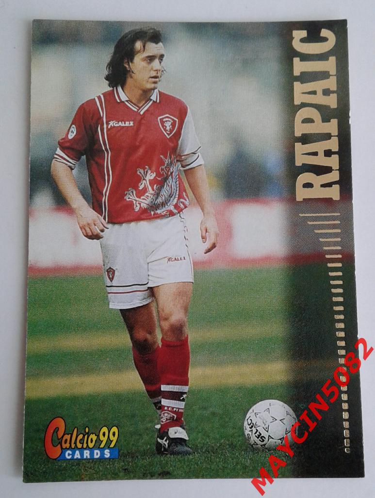 Карточка PANINI. Calcio 99. Милан Рапаич Перуджа #79