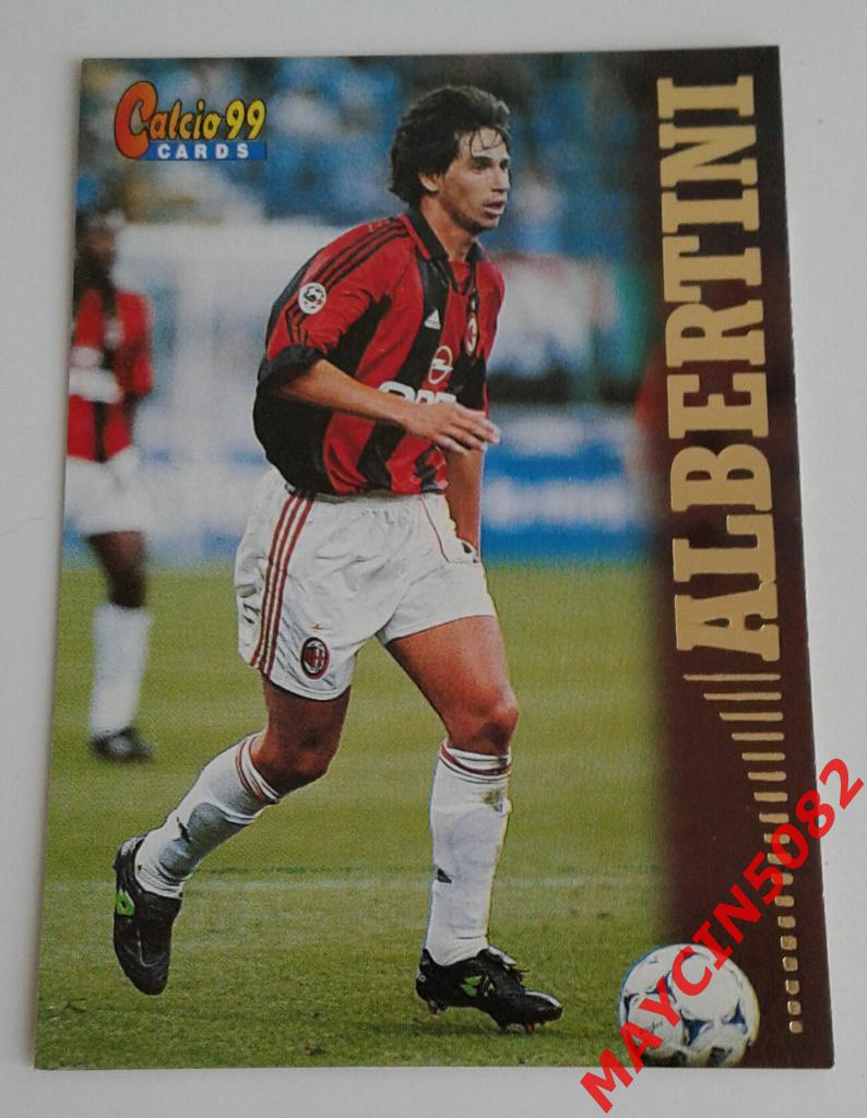 Карточка PANINI. Calcio 99. Деметрио Альбертини Милан #57