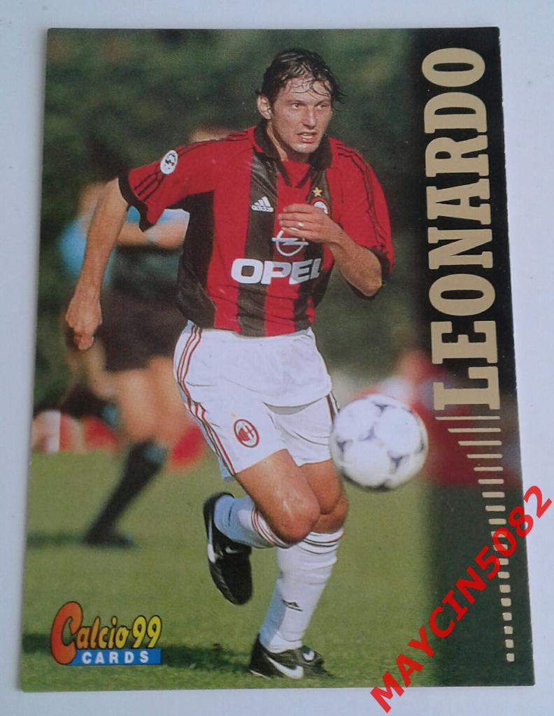 Карточка PANINI. Calcio 99. Леонардо Милан #63