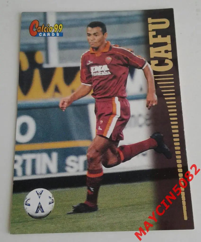 Карточка PANINI. Calcio 99. Кафу Рома #82