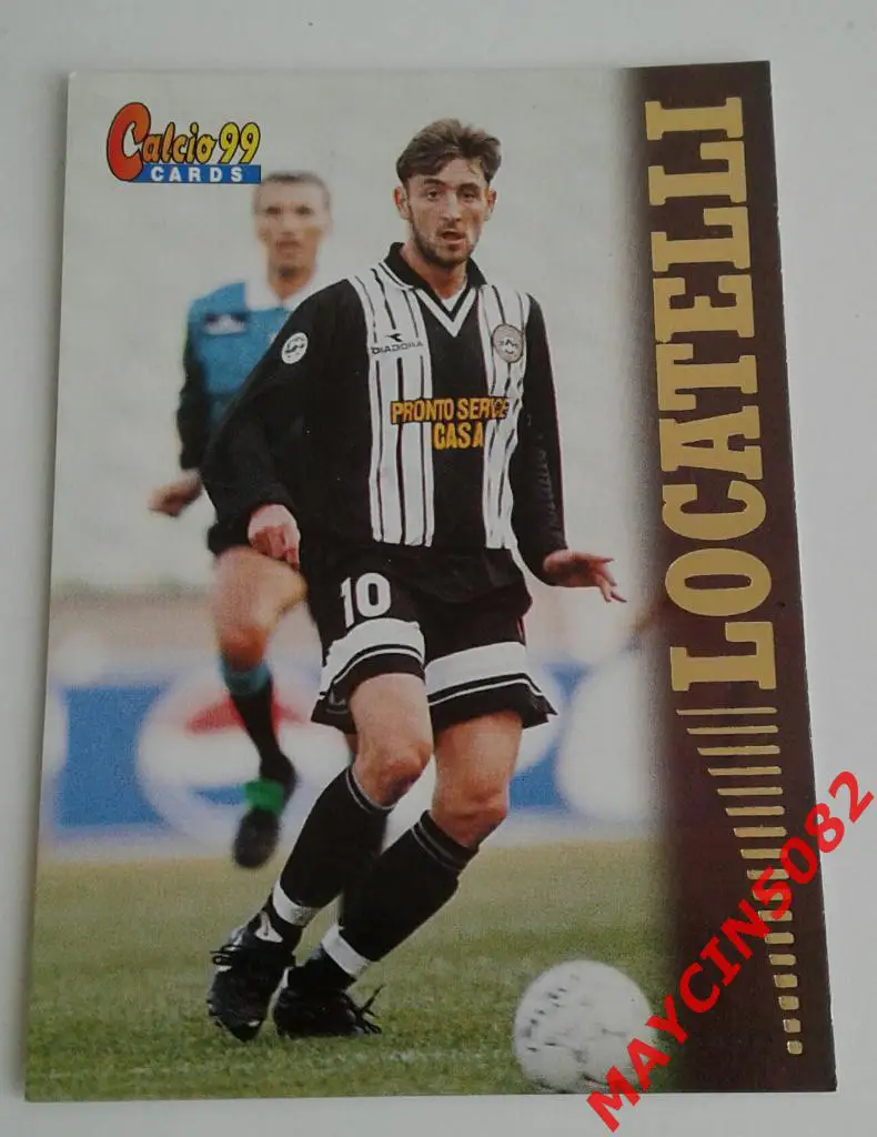 Карточка PANINI. Calcio 99. Томас Локателли Удинезе #97