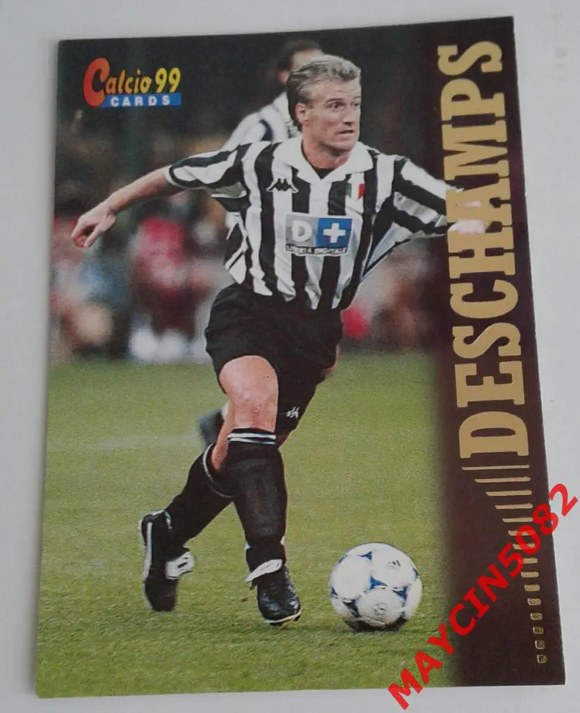 Карточка PANINI. Calcio 99. Дидье Дешам Ювентус #39