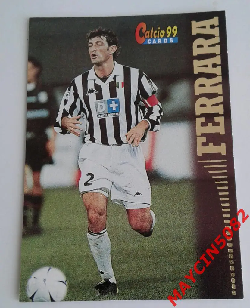 Карточка PANINI. Calcio 99. Чиро Феррара Ювентус #41