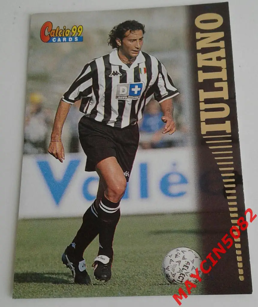 Карточка PANINI. Calcio 99. Марк Юлиано Ювентус #45