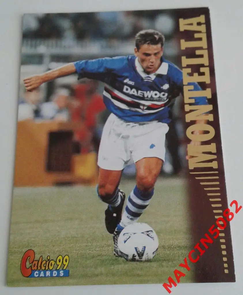 Карточка PANINI. Calcio 99. Винченцо Монтелла Сампдория #90