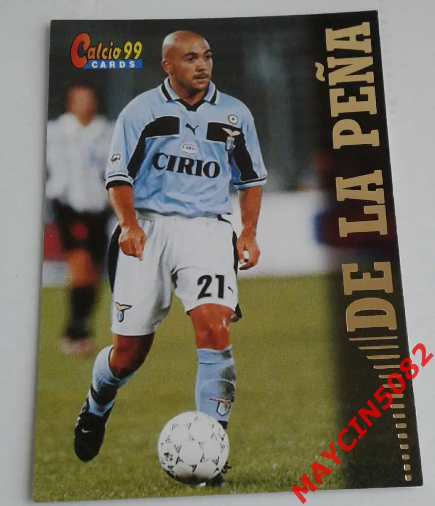 Карточка PANINI. Calcio 99. Иван де ла Пенья Лацио #49