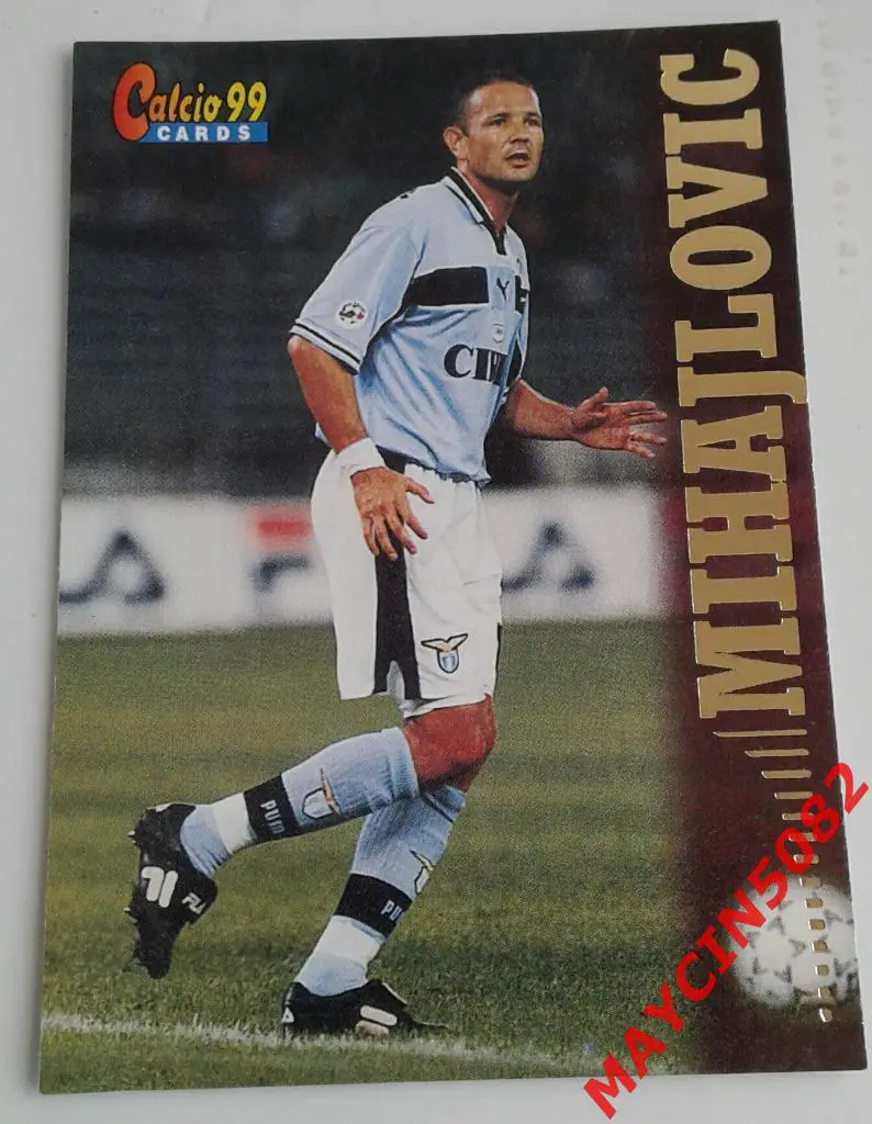 Карточка PANINI. Calcio 99. Синиша Михайлович Лацио #51