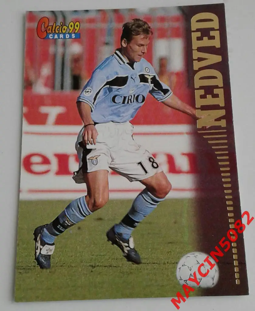 Карточка PANINI. Calcio 99. Павел Недвед Лацио #52