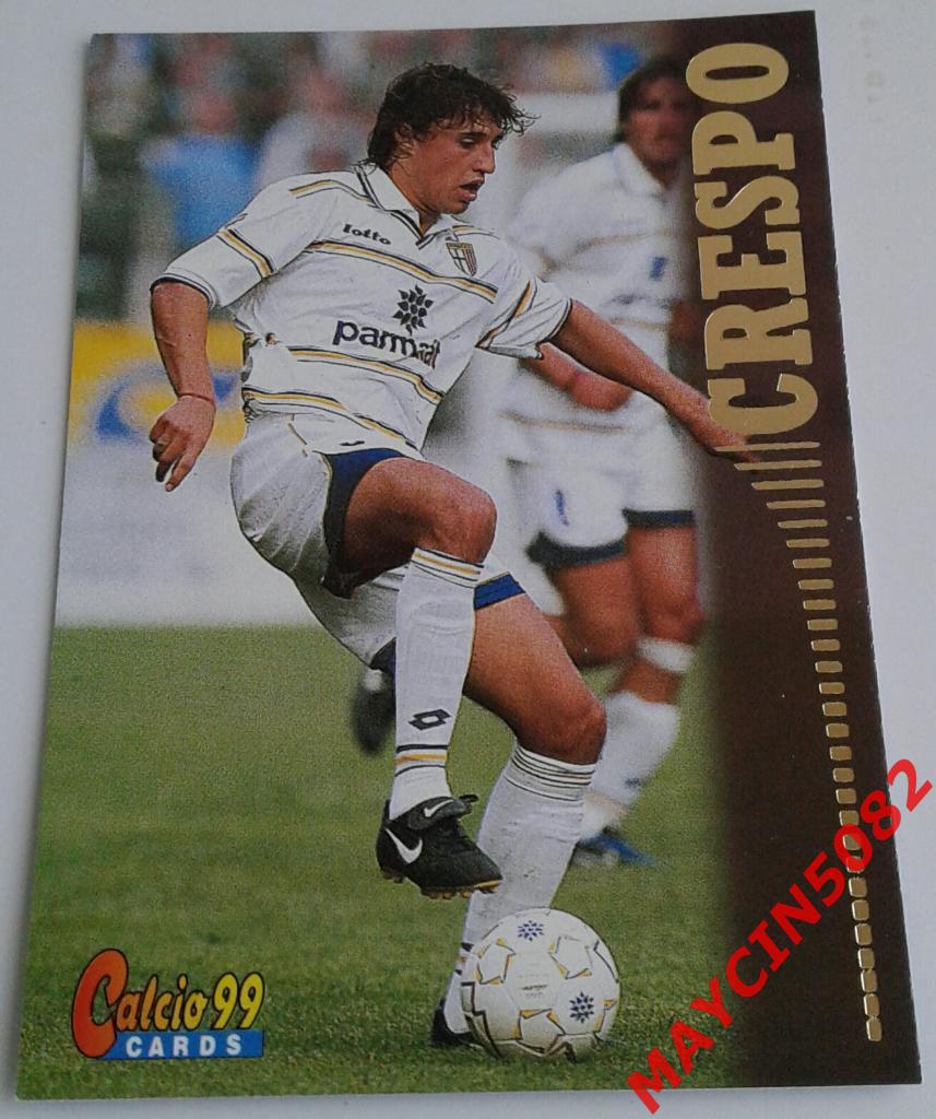 Карточка PANINI. Calcio 99. Эрнан Креспо Парма #73