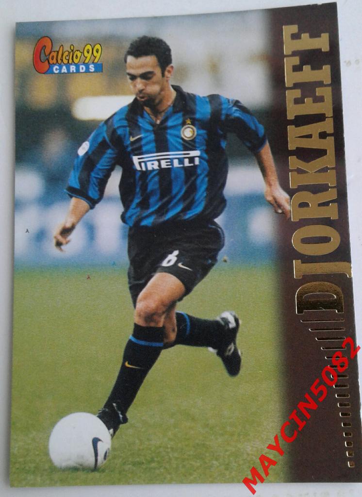 Карточка PANINI. Calcio 99. Юрий Джоркаефф Интер #26