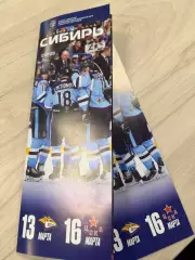 Сибирь Новосибирск - Металлург Магнитогорск / ЦСКА Москва 13.03 и 16.03.2026г.