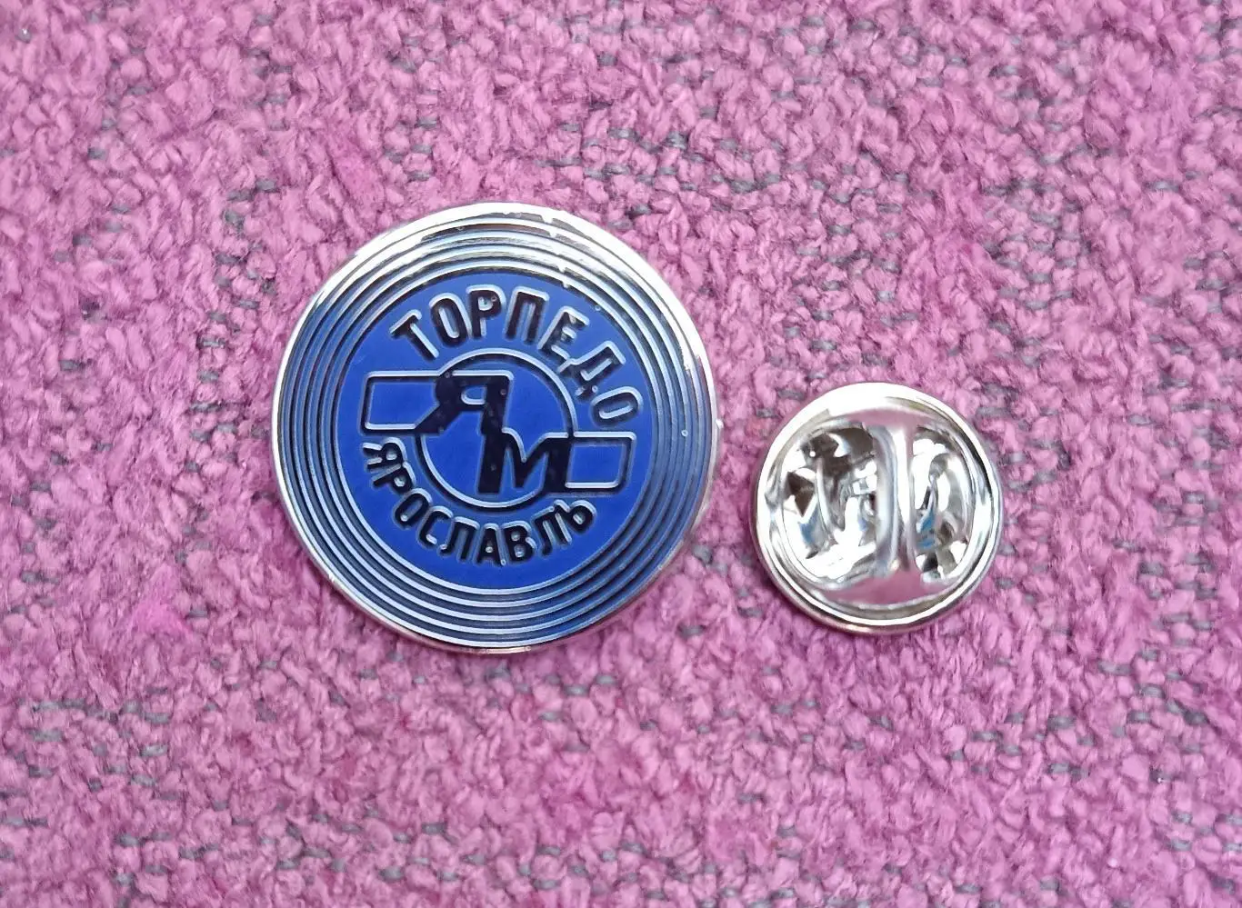 Значок ХК Торпедо Ярославль (синий) 1