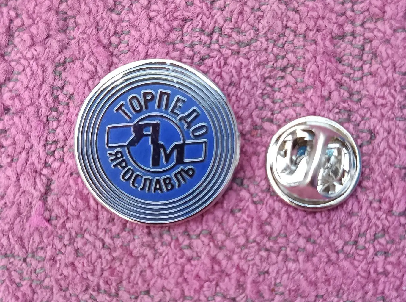 Значок ХК Торпедо Ярославль (синий)