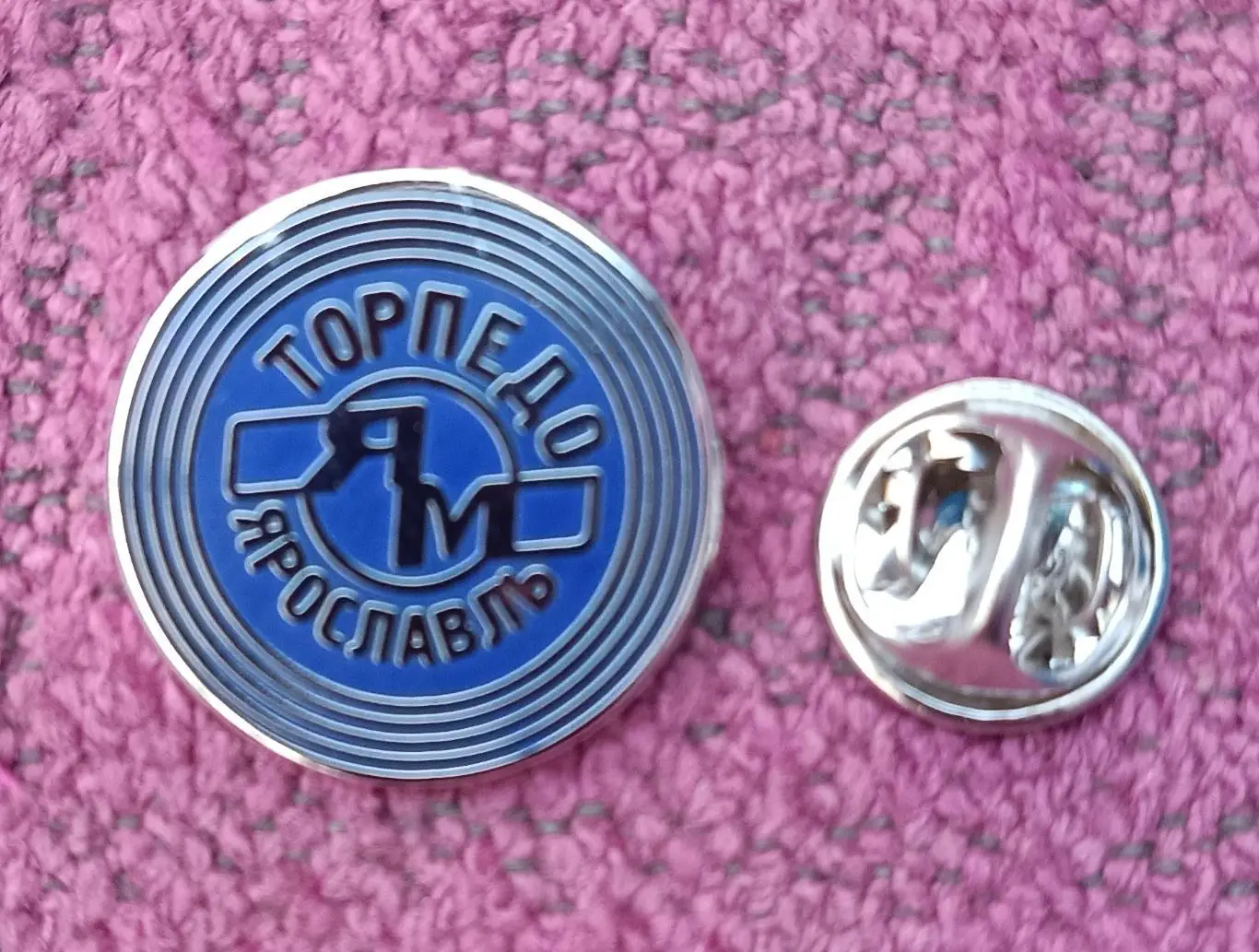 Значок ХК Торпедо Ярославль (синий) 2