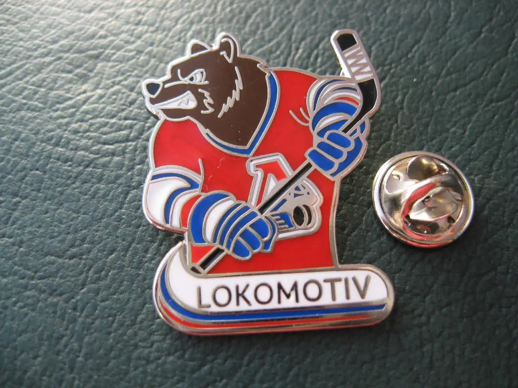 Значок ХК Локомотив (Ярославль) Маскот 1