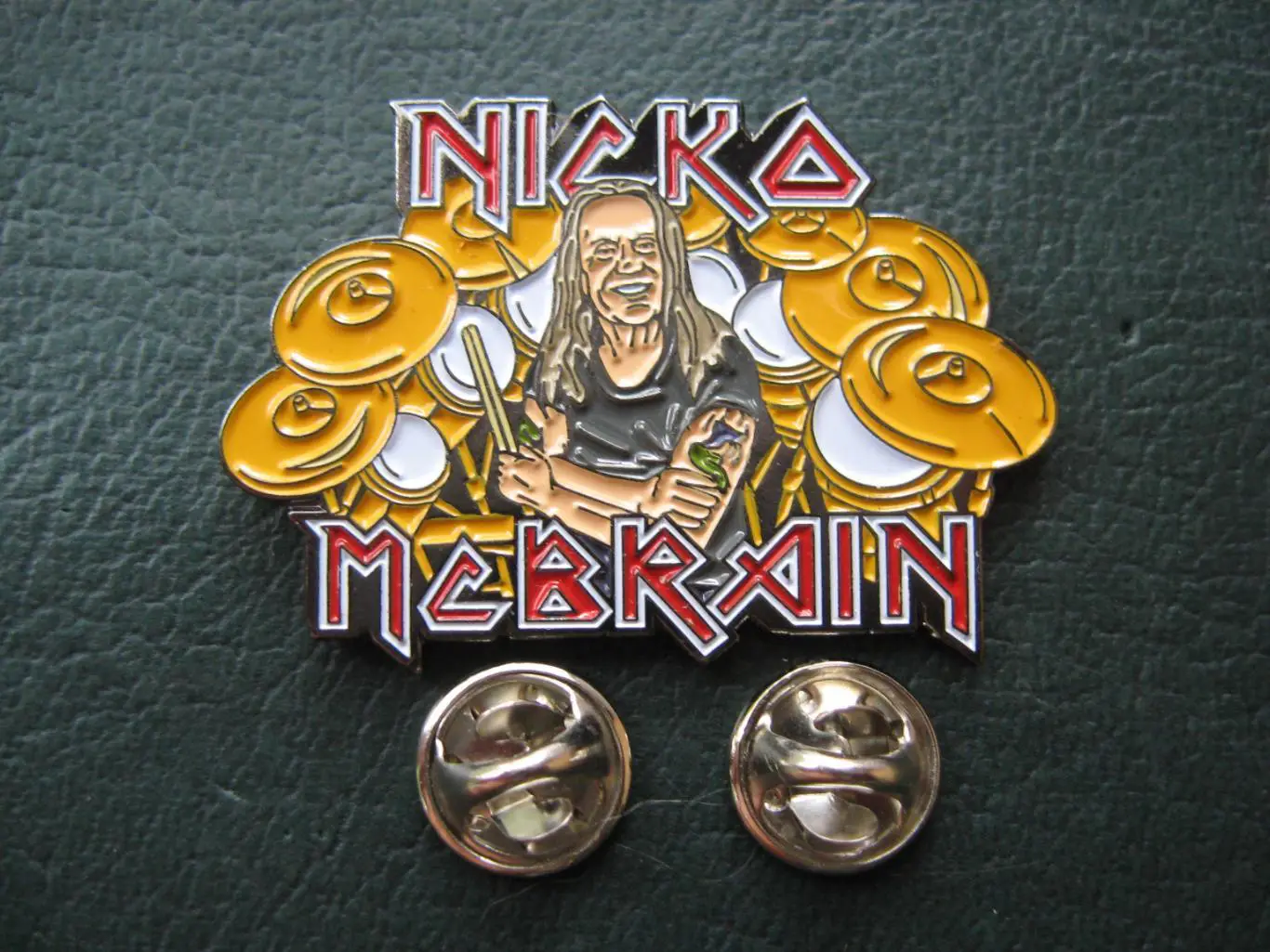 Значок IRON MAIDEN (Nicko McBrain)