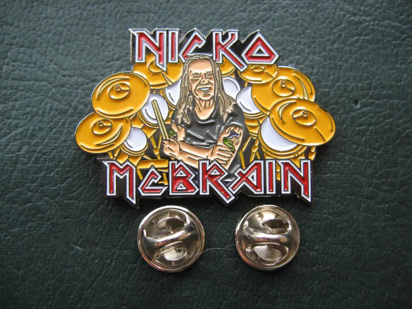 Значок IRON MAIDEN (Nicko McBrain) 1